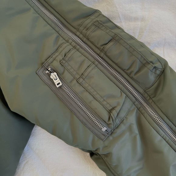 Acne Studios Olive Bomber Jacket - Picture 5 of 15